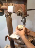 دیوار کوب چوبی منبت کاری مدل رز با چوب راش گرجستان