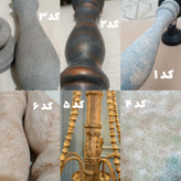 لوستر لاینر چوبی ۱۰ شعله مدل سپهر نگاه